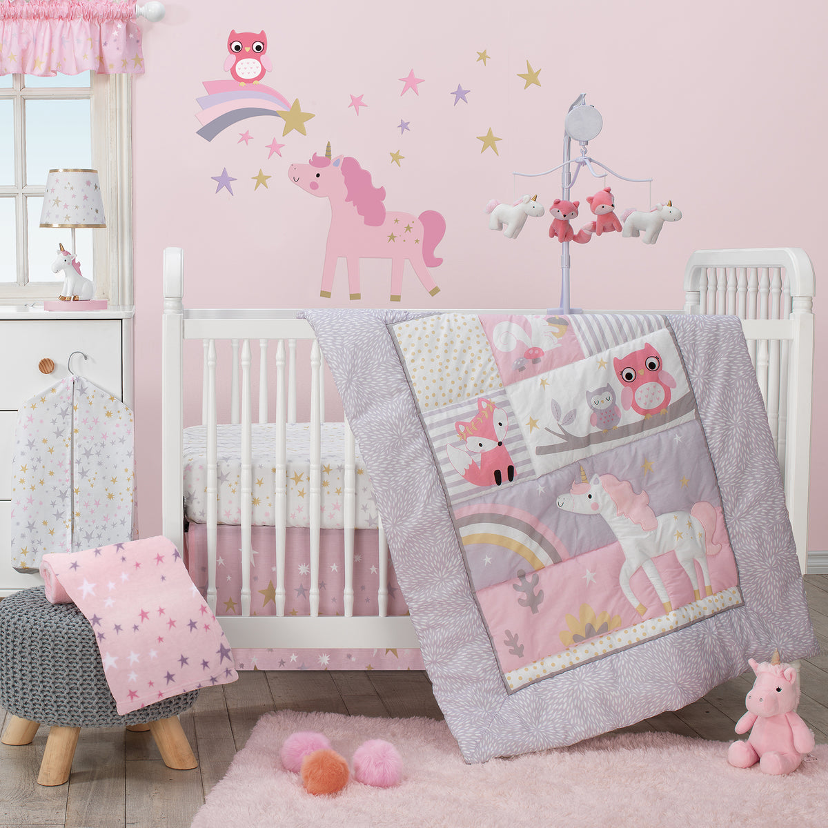 Rainbow Unicorn Wall Decals