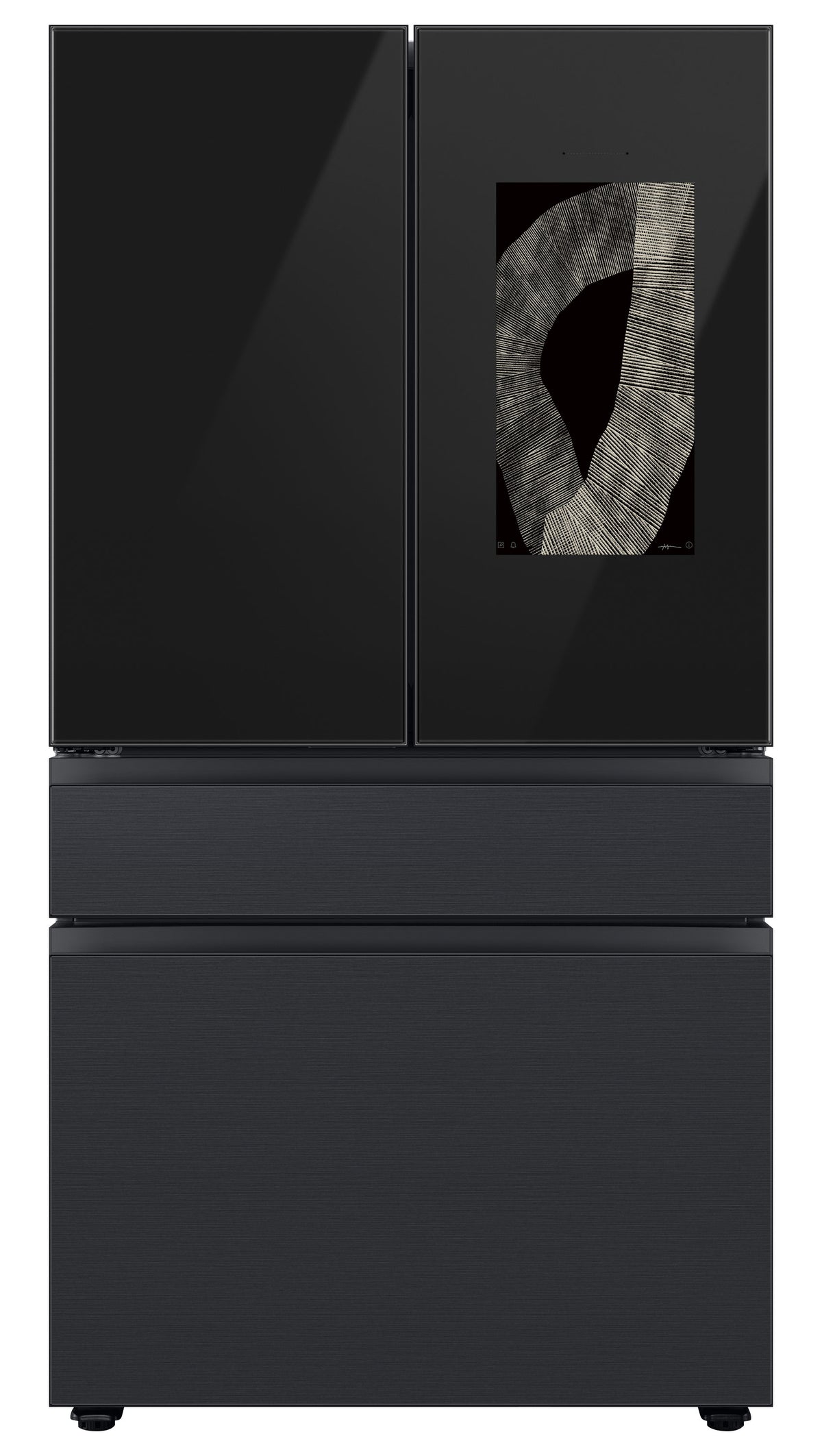 Samsung BESPOKE 36" 4-Door Counter-Depth Refrigerator with Beverage Center and Family Hub (Without Panels) (22.5 cu.ft.) - RF23BB8900ACAC