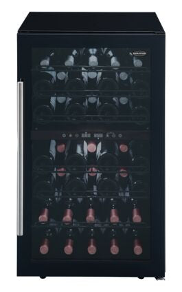 Marathon Black Freestanding Dual Zone Cooler 43 bottles (3.2 cu. ft.) - MWC145-DBL