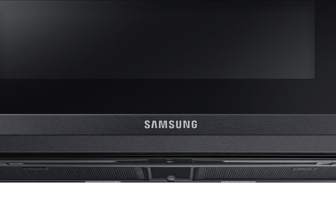 Samsung Black Stainless 400 CFM Slim Over-The-Range Microwave (1.1 Cu.Ft.) - ME11A7510DG/AC
