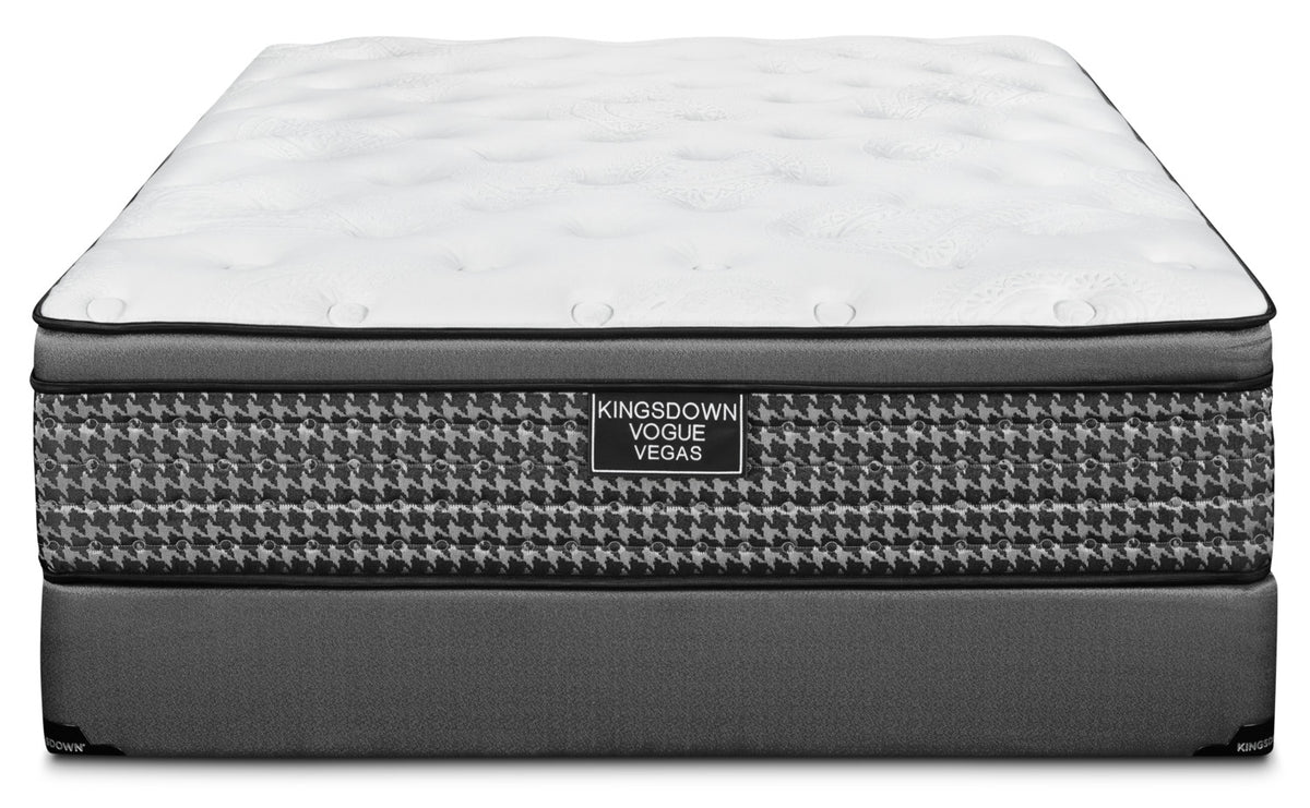 Kingsdown Vegas Cushion Firm Queen Mattress and Boxspring Set