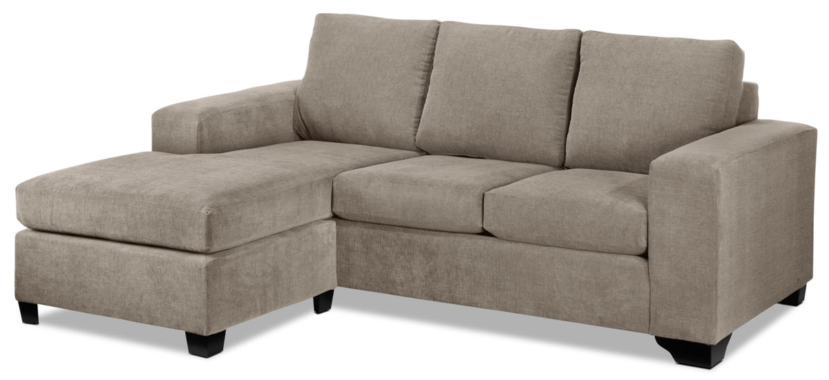 Fava Chaise Sofa - Pewter