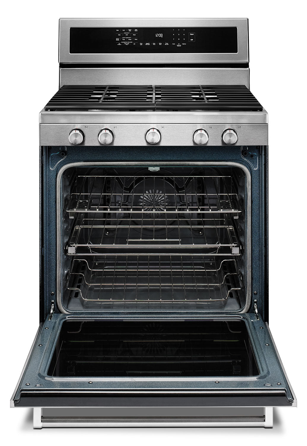 KitchenAid Freestanding Stainless Steel True Convection Gas Range (5.8 Cu. Ft.) - KFGS530ESS