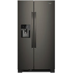 Whirlpool 35.88" 25 Cu. Ft. Black Stainless Steel Side-by-Side Refrigerator - WRS325SDHV