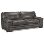 Stampede Leather Sofa - Charcoal