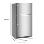 Maytag 33" 21.0 Cu. Ft. Fingerprint-Resistant Stainless Steel Top Freezer Refrigerator – MRTX7621TZ