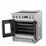 Forno Torino Stainless Steel 30" True Convection Induction Range with Air Fry and Air Sous Vide (4.32 Cu. Ft.) - FFSIN0950-30
