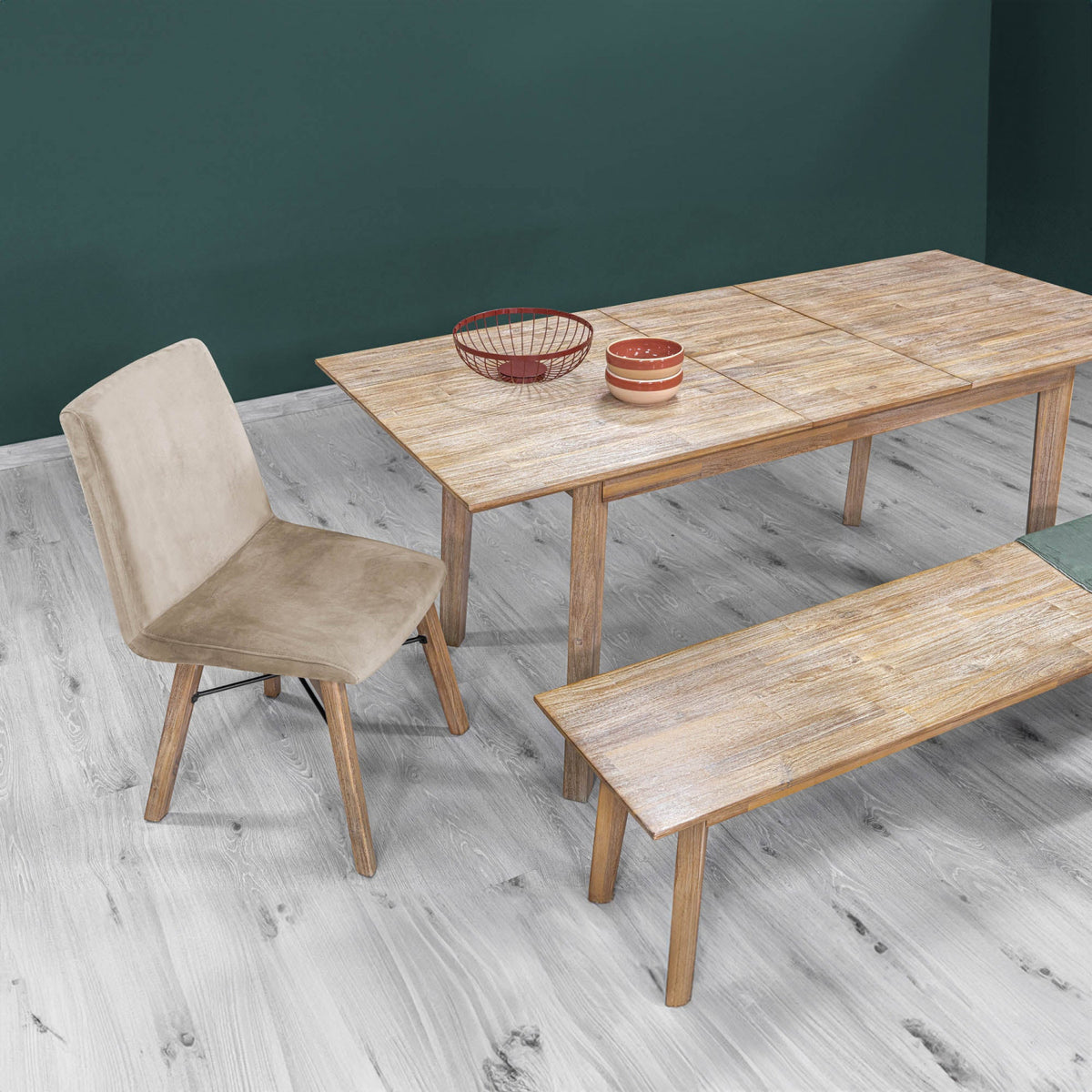 Abenra Bench - Light Driftwood