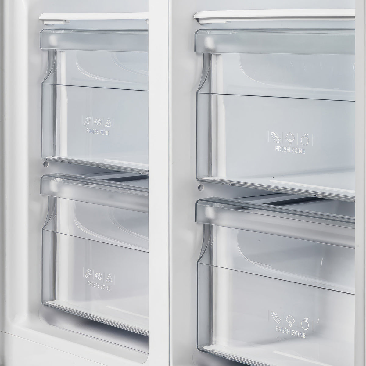 Forno Salerno 33" 15.6 Cu.Ft. Stainless Steel Freestanding Side-by-Side Refrigerator - FFRBI1805-33SB