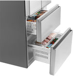 Haier 27.75" 14.5 Cu. Ft. Fingerprint Resistant Stainless Steel 4-Door French Door Refrigerator - QJS15HYRFS