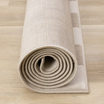 Logan Modern Checkered Area Rug - 5' X 8' - Beige/Cream