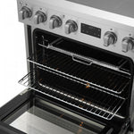 Forno Torino Stainless Steel 30" True Convection Induction Range with Air Fry and Air Sous Vide (4.32 Cu. Ft.) - FFSIN0936-30