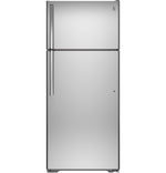 GE Stainless Steel Kitchen Package with Top-Freezer Refrigerator, Electric Range and Dishwasher
