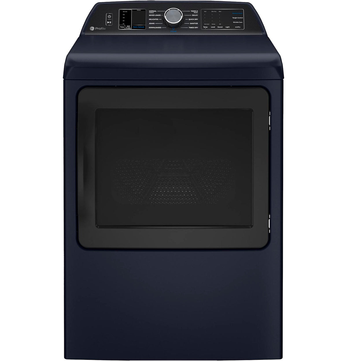 GE Profile Sapphire Blue Top Load IEC Washer (6.2 cu.ft.) & Smart Electric Dryer with Fabric Refresh (7.3 Cu. Ft) - PTW800BPWRS/PTD90EBMTRS