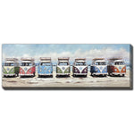 Seaside Parking Wall Art - Multi-Colour - 20 X 60