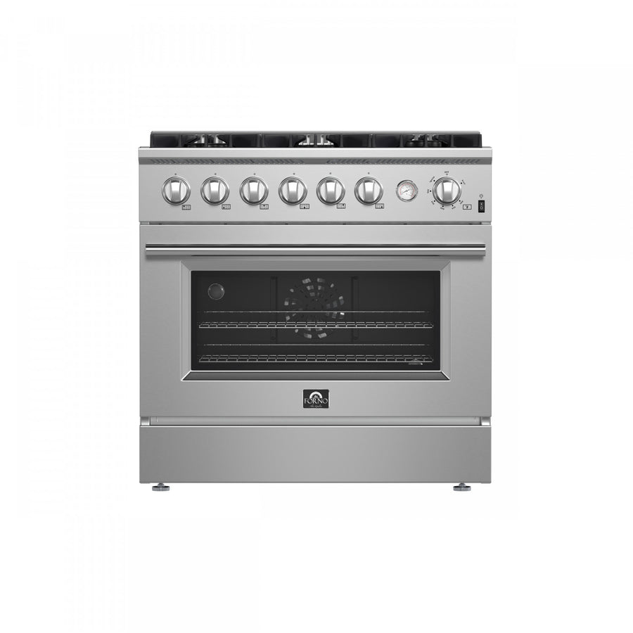 Forno Marco 36" Stainless Steel Freestanding Gas Range (5.36 Cu. Ft.) - FFSGS6277-36
