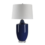 Tavi Table Lamp - Crackled Navy