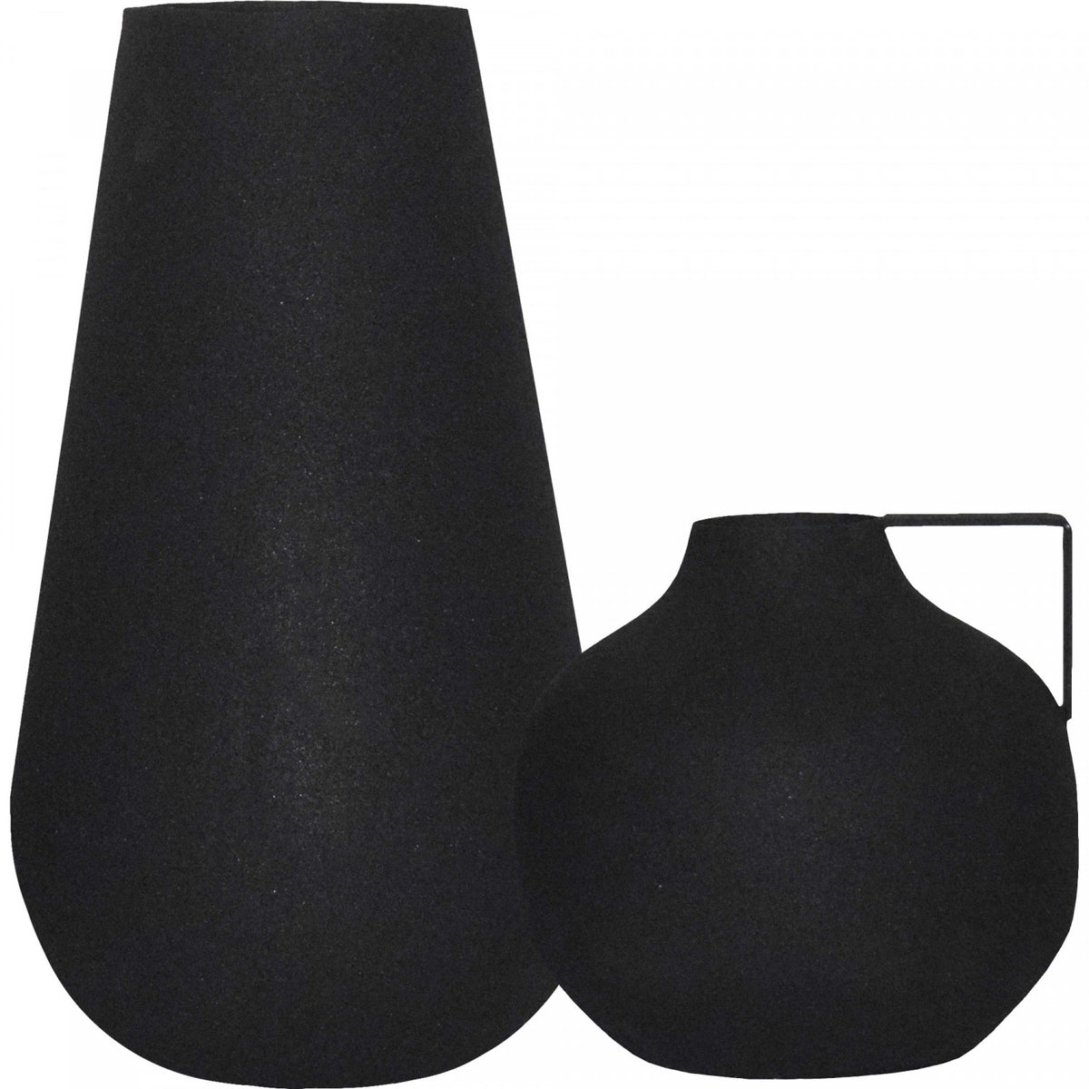 Roose Vase - Matte Black - Set of Two