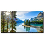 Tranquil Jewel Wall Art - Blue/Green - 10 X 20