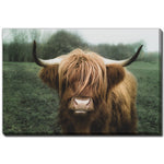 Woolly Majesty Wall Art - Brown/Green - 38 X 60