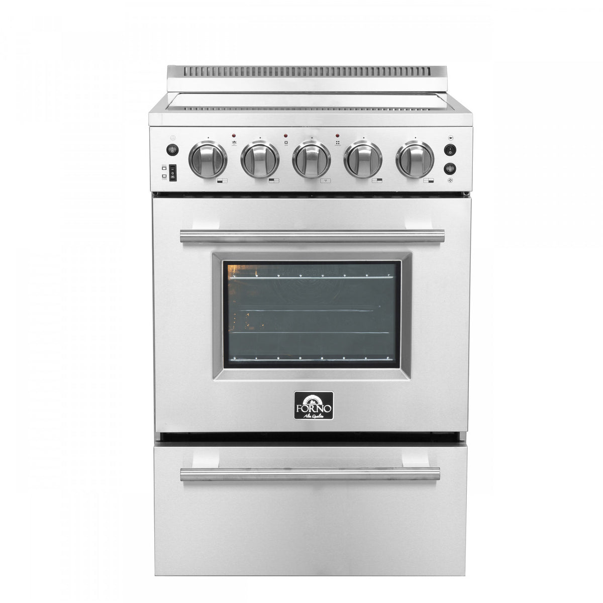 Forno Loiano 24" Stainless Steel Freestanding Electric Range (2.3 Cu. Ft.) - FFSEL6099-24