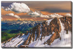 Snowlit Horizon Wall Art - Multi-Colour - 38 X 60