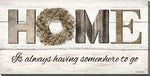 Welcome Home Wall Art - Brown/Beige - 10 X 20