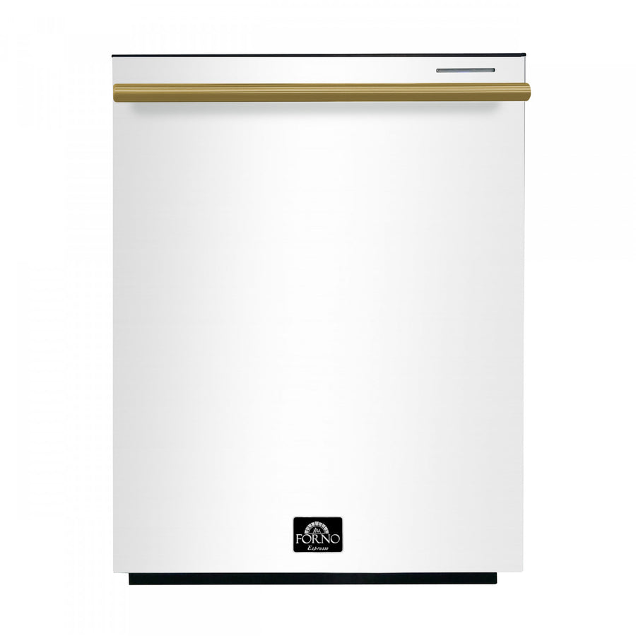 Forno Pozzo White Built-in Top Control Dishwasher (49 dBa) - FDWBI8067-24WHT