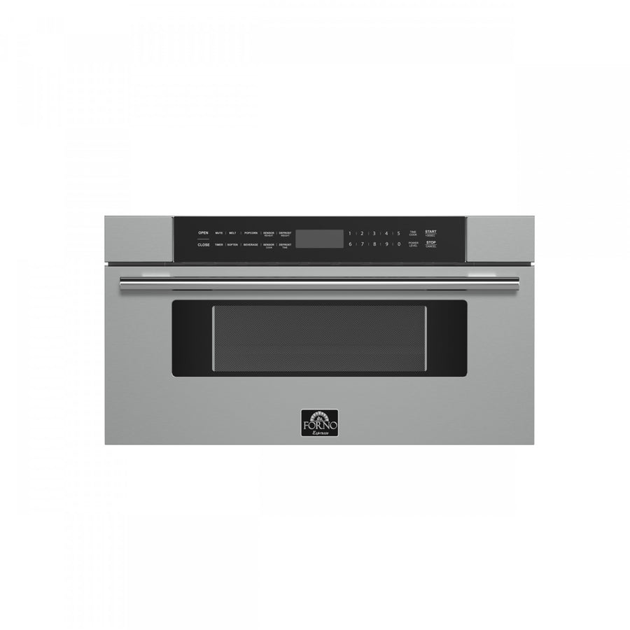 Forno Capoliveri Stainless Steel 30" Built-In Microwave Drawer (1.2 Cu. Ft.) - FMWDR3000-30