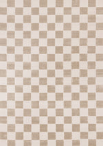 Logan Modern Checkered Area Rug - 5' X 8' - Beige/Cream
