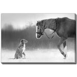 Winter Companions Wall Art - Grey - 22 X 28