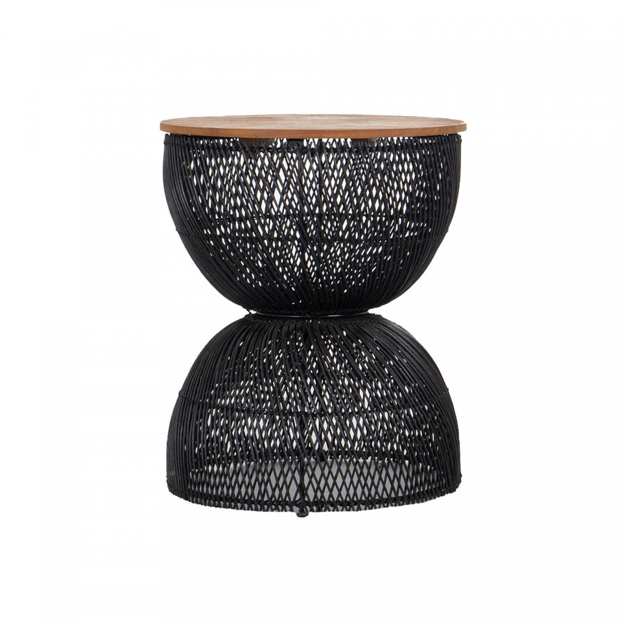 Bayan Wave Side Table - Black