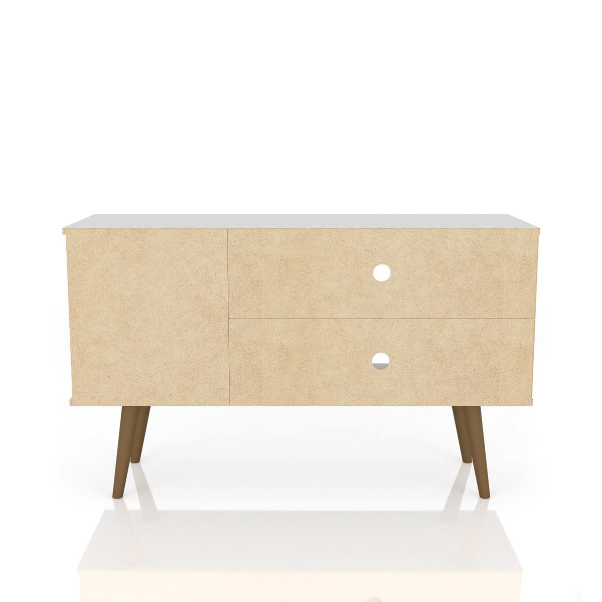 Lekedi 42" TV Stand - Gloss White/Aqua Blue