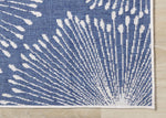Summer Breeze 5'3" x 7'7" Outdoor Reversible Dandelion Wish Rug - Blue, White