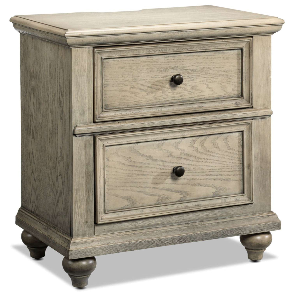 Emma 6-Piece King Storage Bedroom Package - Oak