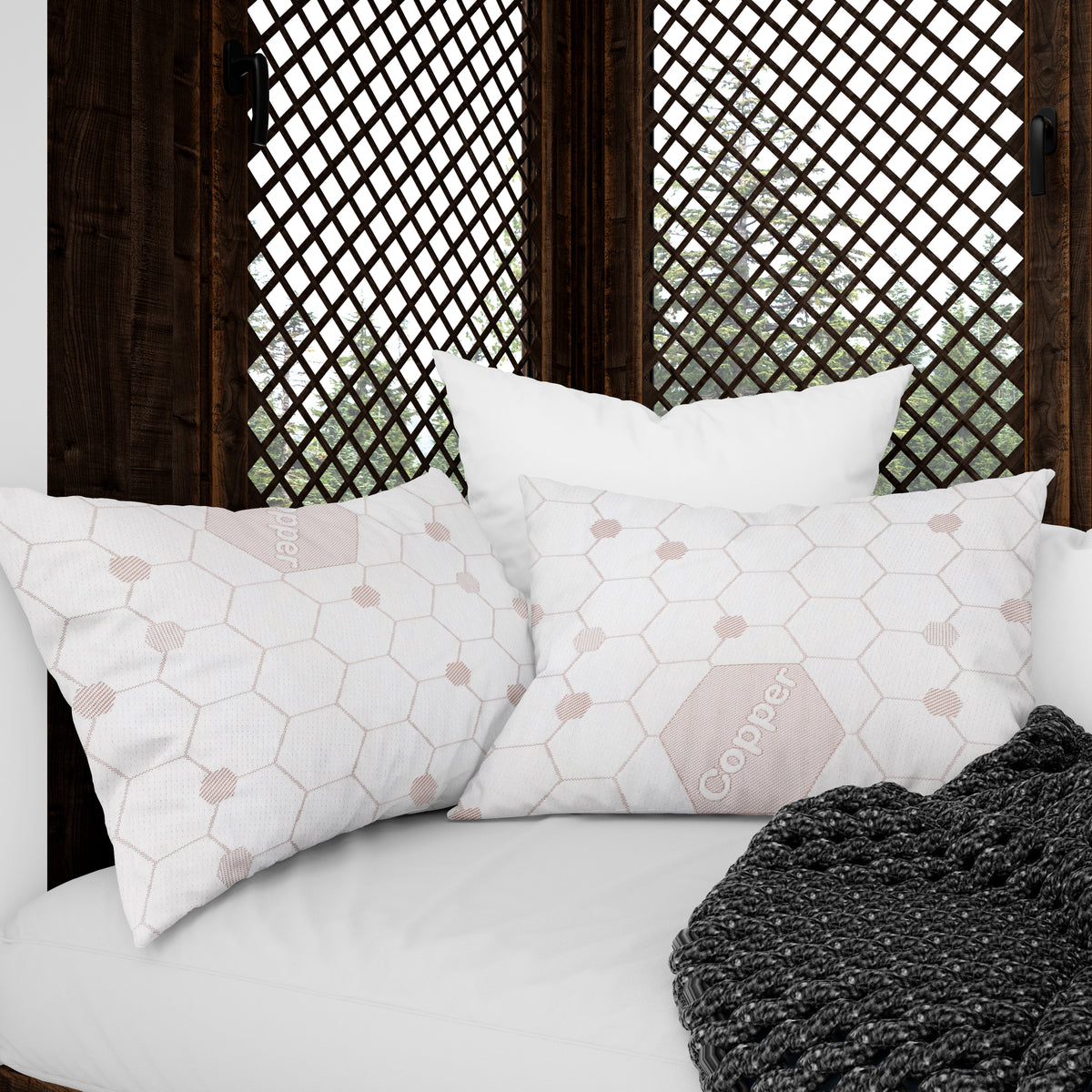Cotton House 2 Pack Copper Infused King Pillow