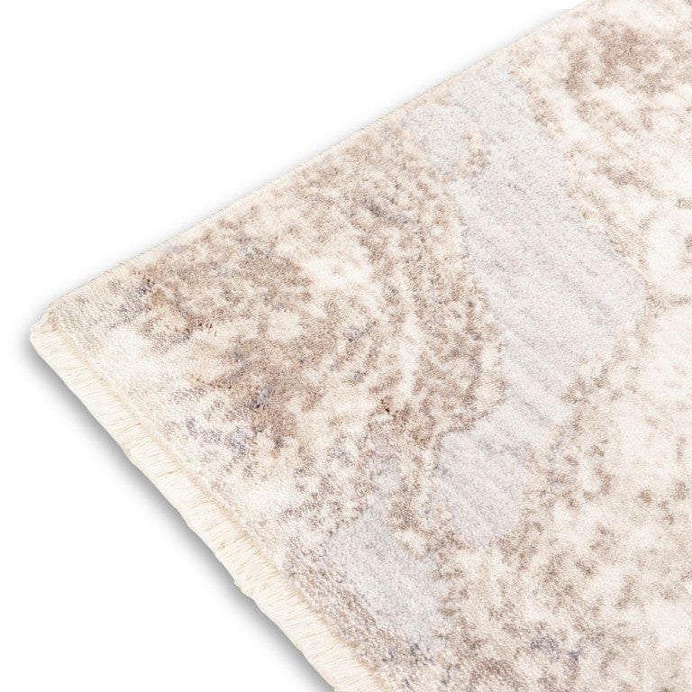Genevie Casual Rug - 5' x 8' - Antique White/Brown