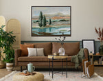 Reflections of the Range Wall Art - Green/Brown - 36 X 48