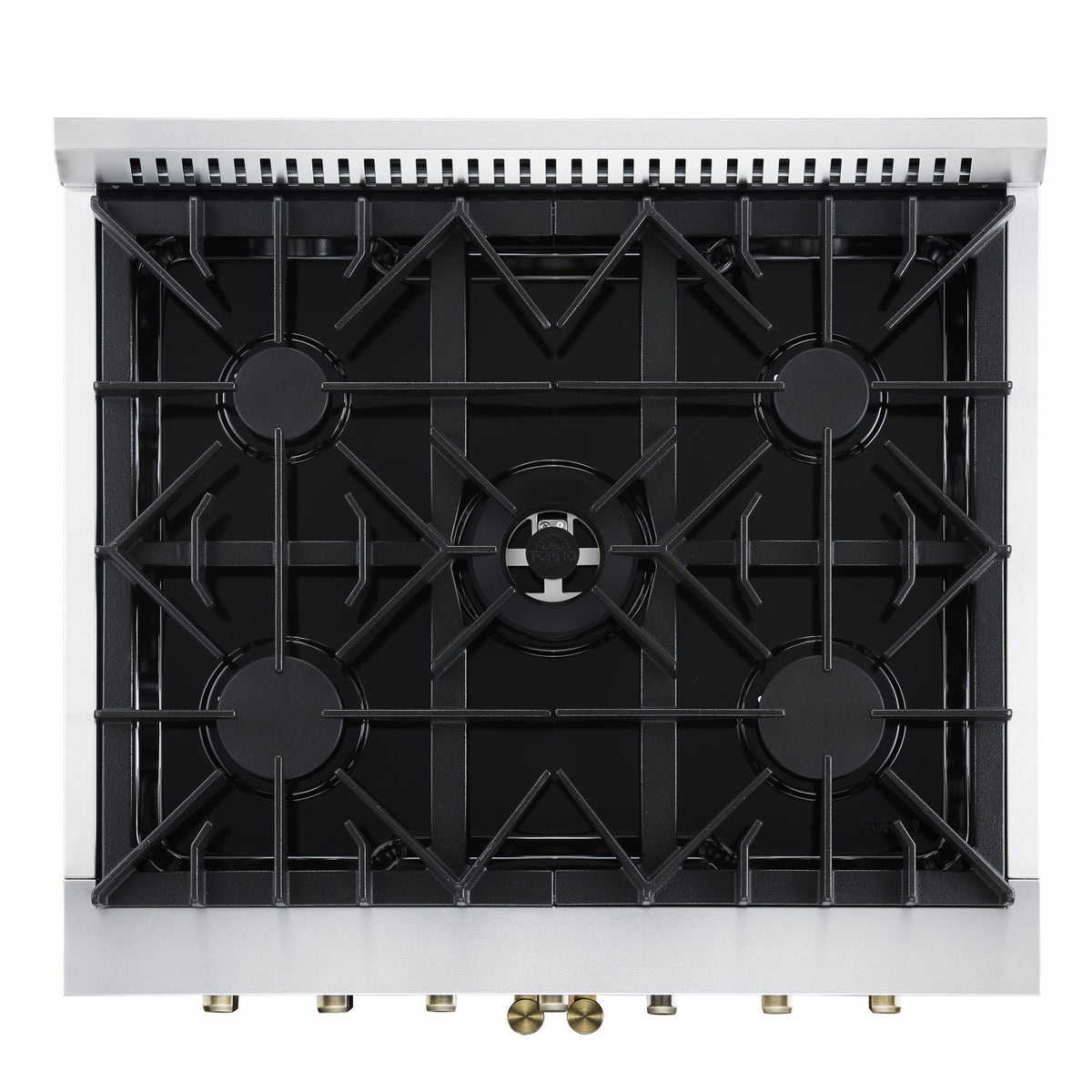 Forno Galiano 30" White French Door Dual Fuel Range With True Convection (4.32 Cu. Ft.) - FFSGS6356-30WHT