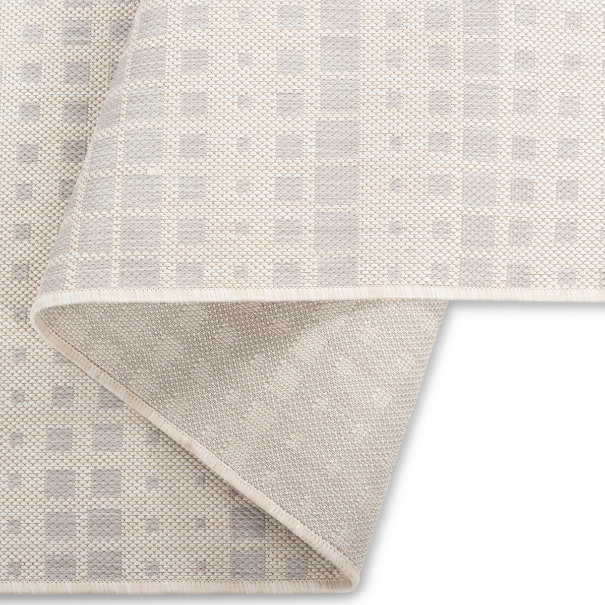 Cabana Boxes Indoor/Outdoor Rug - 6' x 9' - Grey