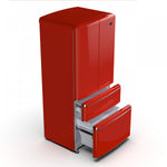 Forno Luigi 33" 18 Cu.Ft. Red French Door Refrigerator - FFFFD1791-33RED