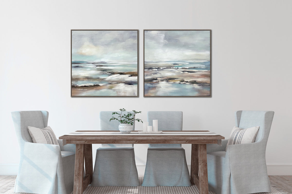 Horizon Haze I Wall Art - Blue/Grey - 30 X 30