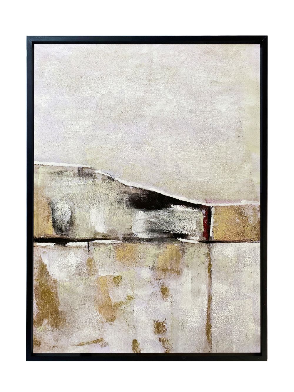 Fresh Perspective Abstract Art - Black Frame and Multi-Coloured