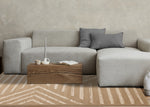 Functional Contemporary Lines Area Rug - 7' X 10' - Brown/Cream