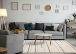 Sasha Soft Modern Lines Area Rug - 5' X 8' - Cream