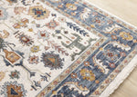Macie Traditional Border Area Rug - 8' X 11' - Cream/Blue