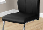 Cabot Dining Chair - Black/Chrome - Set Of Two