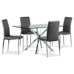 Darron 5-Piece Dining Table Set - Slate