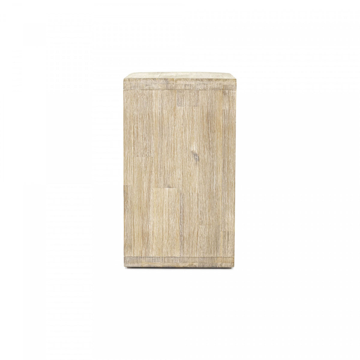 Lofva C-shaped Side Table - Light Brown/Beige