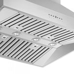 Forno Orvieto Stainless Steel 36" 1200 CFM Wall Mounted Range Hood - FRHWM5094-36